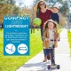 COOLBABY Little Kids 3 Wheel Kick Scooter - Street Push Scooter- LED Light-Up Wheels Foldable Design Support 80kg for Birthday