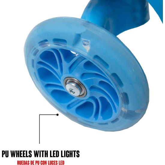 Calma Dragon YX-S49 3-in-1 Scooter, Three LED Wheels, Height Adjustable with Ladybug Basket, for Boys and Girls with Gift Protection Calma Dragon YX-S49 3-in-1 Scooter, Three LED Wheels, Height Adjustable with Ladybug Basket, for Boys and Girls with Gift Protection