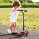 IMMEK Children's Scooter from 3 to 12 Years - Foldable - Load up to 50 kg - with Height-Adjustable Anodised Handlebar and Flashing LED Wheels, Multi-Coloured