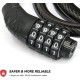 LEQISMART Scooter Lock for A8 Electric Scooter Adults, Bike Lock with 4 Digit Resettable Combination, 4 FEET Long with 1/2 in Diameter LEQISMART Scooter Lock for A8 Electric Scooter Adults, Bike Lock with 4 Digit Resettable Combination, 4 FEET Long with 1/2 in Diameter