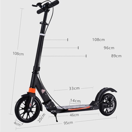 Multi-purpose Suitable for Teenagers and Adults Scooters 3-Level Height Adjustable Thick Pedals Foldable PU Shock-Absorbing Wheels Aluminum Alloy rods Maximum Load-Bearing 150KG -B/C (Color : A) Multi-purpose Suitable for Teenagers and Adults Scooters 3-Level Height Adjustable Thick Pedals Foldable PU Shock-Absorbing Wheels Aluminum Alloy rods Maximum Load-Bearing 150KG -B/C (Color : A)