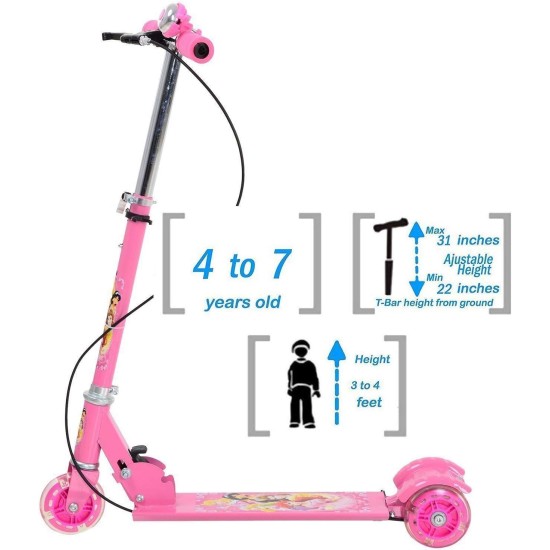 Nijek Store 3 Wheel Road Runner Skate Scooter with Adjustable Height Foldable Cycle with Break and Bell for Kids Boys Girls Nijek Store 3 Wheel Road Runner Skate Scooter with Adjustable Height Foldable Cycle with Break and Bell for Kids Boys Girls
