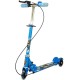 Qualimate Scooter for Kids 3 Wheeler Foldable Kick Skating Cycle with Brake and Bell, LED on Wheels and Height Adjustable for Boys and Girls Above 3 Years Qualimate Scooter for Kids 3 Wheeler Foldable Kick Skating Cycle with Brake and Bell, LED on Wheels and Height Adjustable for Boys and Girls Above 3 Years