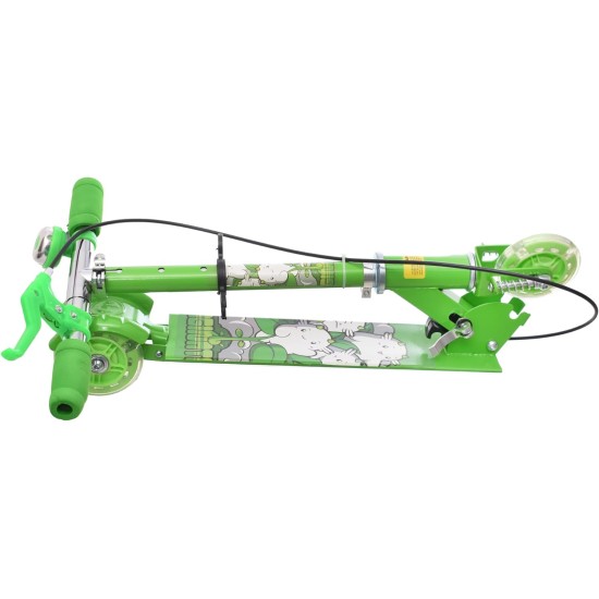 Scooter front wheel With 2 rear wheels and hand brake, foot brake and bell For Kids, Gift, fun and entertainment - Multi Color Scooter front wheel With 2 rear wheels and hand brake, foot brake and bell For Kids, Gift, fun and entertainment - Multi Color