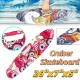SportQ Premium Complete Skateboard 65cm with Carry Handles and Colorful LED Light Up Wheels for Kids Girls Boys Teens Beginners SportQ Premium Complete Skateboard 65cm with Carry Handles and Colorful LED Light Up Wheels for Kids Girls Boys Teens Beginners