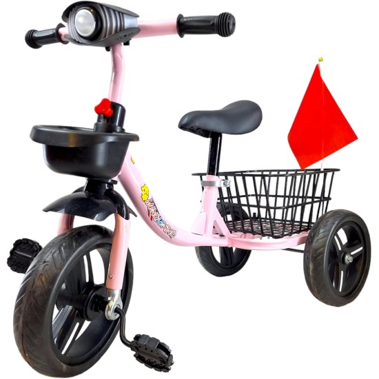 Tricycle For Children, Ride On Toy 3 Wheels For Toddlers Kids Bikes, Safety Design For Outdoor Outings And Anti-Slip Handlebar (Pink) Tricycle For Children, Ride On Toy 3 Wheels For Toddlers Kids Bikes, Safety Design For Outdoor Outings And Anti-Slip Handlebar (Pink)