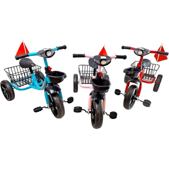 Tricycle For Children, Ride On Toy 3 Wheels For Toddlers Kids Bikes, Safety Design For Outdoor Outings And Anti-Slip Handlebar (Pink) Tricycle For Children, Ride On Toy 3 Wheels For Toddlers Kids Bikes, Safety Design For Outdoor Outings And Anti-Slip Handlebar (Pink)