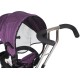 Tricycle with Head Cover and Pedals for Kids - Purple and Black Tricycle with Head Cover and Pedals for Kids - Purple and Black