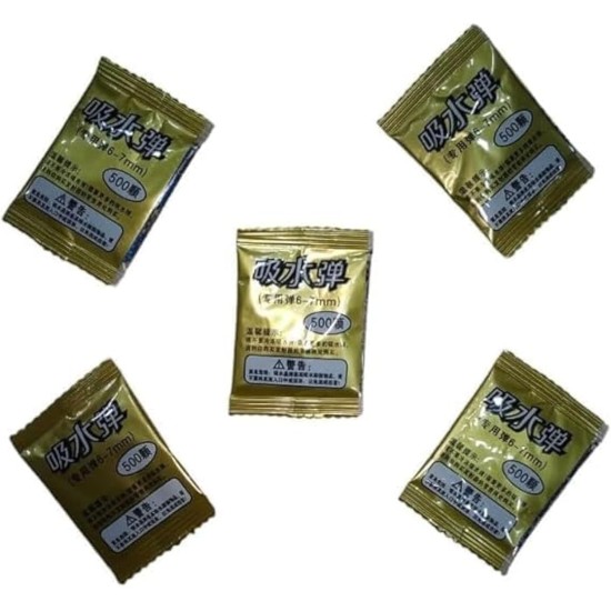 Blue Crystal Bullet for guns, biggers in water 500 bullets (5) bags 6-7mm Blue Crystal Bullet for guns, biggers in water 500 bullets (5) bags 6-7mm