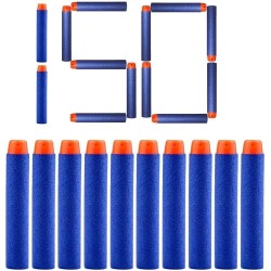 CLAPONE Toy Bullet Foam Dart Bullets: Compatible with N Strike Elite Guns - Pack of 150 in Blue