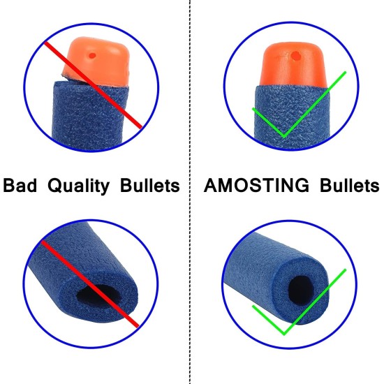 HOME BUY Plastic Foam Toy Bullet Dart Bullets for Nerf N-Strike Elite Guns, 100-Pieces, Blue HOME BUY Plastic Foam Toy Bullet Dart Bullets for Nerf N-Strike Elite Guns, 100-Pieces, Blue