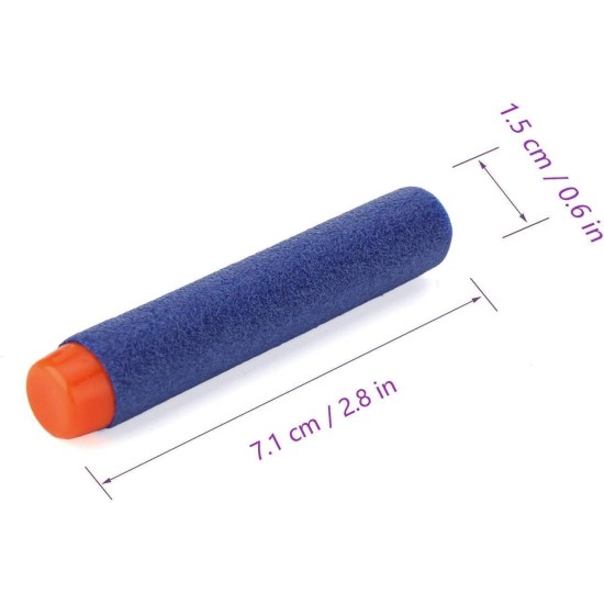 HOME BUY Plastic Foam Toy Bullet Dart Bullets for Nerf N-Strike Elite Guns, 100-Pieces, Blue HOME BUY Plastic Foam Toy Bullet Dart Bullets for Nerf N-Strike Elite Guns, 100-Pieces, Blue
