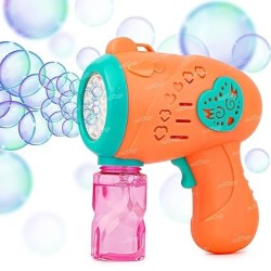 Automatic Bubble Machine for Kids, Leak-Proof Design, 1 Bubble Solution, Outdoor Toy for Boys and Girls