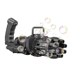 Battery powered bubble gun for kids - assorted color
