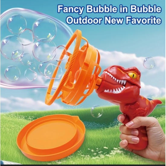 Dinosaur Gun with Batteries for Bubble Bubbles