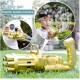 Generic Plastic battery bubble powered guns for kids - gold