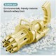 Generic Plastic battery bubble powered guns for kids - gold