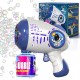 Lucky Doug Bubble Gun, Bubble Machine Gun for Kids Toddlers with Rich Bubbles, 5000+ Bubbles/Minute Bubble Guns for Kids with 360° Leak-Proof Design, Auto Bubble Gun