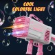 Pitpat 64 Holes Bazooka Bubble Gun, Bubble Machine Gun 5000 Bubbles per Minutes, with 2 Bubble Solution 20 Packs Concentrate - Pink