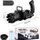 Toy Cloud 8 Hole Automatic Bubble Maker with Bubble Solution for Toddlers, Battery Operated Gatling Bubble Machine Gun Toy, Outdoor & Indoor Toys for Kids, Bubble Machine for Fun Activity– Multicolour