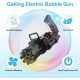 Toy Cloud 8 Hole Automatic Bubble Maker with Bubble Solution for Toddlers, Battery Operated Gatling Bubble Machine Gun Toy, Outdoor & Indoor Toys for Kids, Bubble Machine for Fun Activity– Multicolour