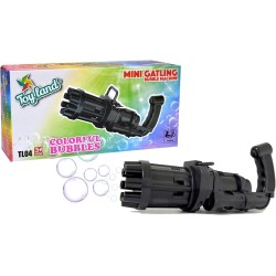 Toy Land Plastic Bubble Gun For Making Bubbles With Handle - Black