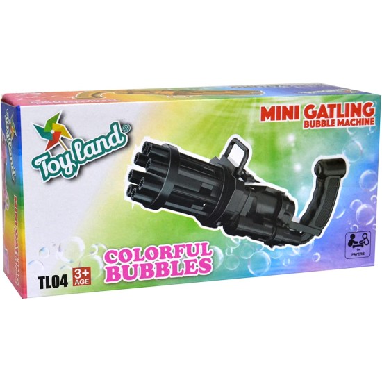 Toy Land Plastic Bubble Gun For Making Bubbles With Handle - Black Toy Land Plastic Bubble Gun For Making Bubbles With Handle - Black
