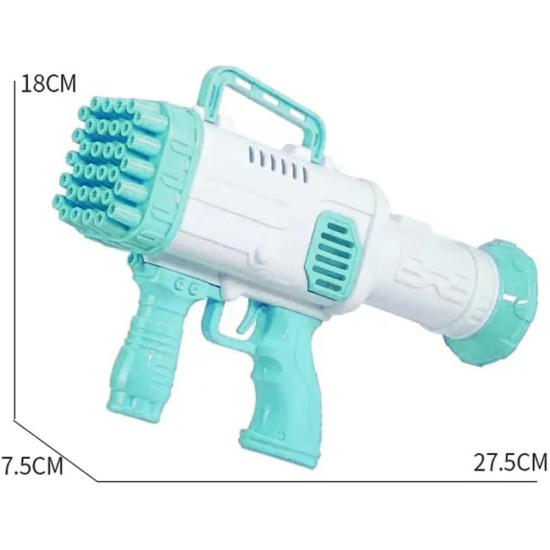 VGRASSP 32 Hole Electric Gatling Bubble Gun for Kids with Soap Solution Indoor and Outdoor Toys for Toddlers Bubble Launcher Machine for Girls and Boys (Color as per Stock) VGRASSP 32 Hole Electric Gatling Bubble Gun for Kids with Soap Solution Indoor and Outdoor Toys for Toddlers Bubble Launcher Machine for Girls and Boys (Color as per Stock)
