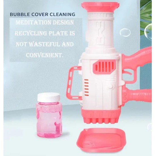 VGRASSP 32 Hole Electric Gatling Bubble Gun for Kids with Soap Solution Indoor and Outdoor Toys for Toddlers Bubble Launcher Machine for Girls and Boys (Color as per Stock) VGRASSP 32 Hole Electric Gatling Bubble Gun for Kids with Soap Solution Indoor and Outdoor Toys for Toddlers Bubble Launcher Machine for Girls and Boys (Color as per Stock)
