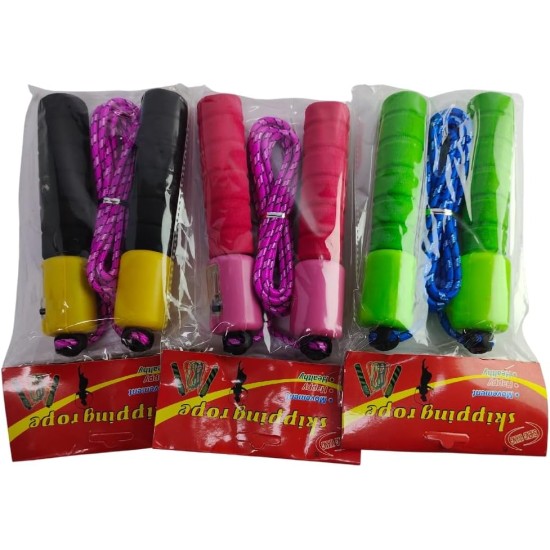 Adjustable Jump Rope For Kids With Counter And Comfortable Handles, Multi Color Adjustable Jump Rope For Kids With Counter And Comfortable Handles, Multi Color