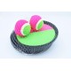 BeBuy24 Velcro ball game catch ball with 4 catch discs, 2 balls, Velcro ball game BeBuy24 Velcro ball game catch ball with 4 catch discs, 2 balls, Velcro ball game
