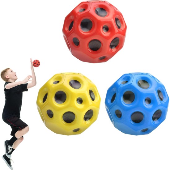DAWRIS Pack of 3 Moon Balls, High Jumps Rubber Ball, Space Ball, Moonball, Make a Banging Sound, 7 cm Flunky Ball, Bounce Ball, Bouncing Ball for Children, High Bounce Hole Ball, Moon Ball, Lava Ball DAWRIS Pack of 3 Moon Balls, High Jumps Rubber Ball, Space Ball, Moonball, Make a Banging Sound, 7 cm Flunky Ball, Bounce Ball, Bouncing Ball for Children, High Bounce Hole Ball, Moon Ball, Lava Ball