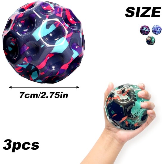 Feliciay Pack of 3/5 Astro Jump Ball, Space Jump Ball, Moon Ball, Jumps Rubber Ball, High Jumping Rubber Ball, 7 cm Mini Bouncing Ball, Makes a Popping Sound, Bouncy Balls for Kids, Gift Party Feliciay Pack of 3/5 Astro Jump Ball, Space Jump Ball, Moon Ball, Jumps Rubber Ball, High Jumping Rubber Ball, 7 cm Mini Bouncing Ball, Makes a Popping Sound, Bouncy Balls for Kids, Gift Party