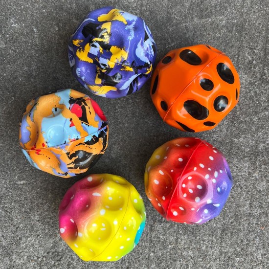 GSXNKK Astro Jump Ball, Pack of 6 Space Moon Ball, Mini Jump Ball, Super High Bouncing Lightweight Jumping Ball, Bouncy Balls GSXNKK Astro Jump Ball, Pack of 6 Space Moon Ball, Mini Jump Ball, Super High Bouncing Lightweight Jumping Ball, Bouncy Balls