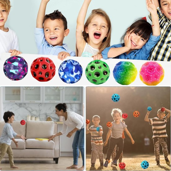 GSXNKK Astro Jump Ball, Pack of 6 Space Moon Ball, Mini Jump Ball, Super High Bouncing Lightweight Jumping Ball, Bouncy Balls GSXNKK Astro Jump Ball, Pack of 6 Space Moon Ball, Mini Jump Ball, Super High Bouncing Lightweight Jumping Ball, Bouncy Balls