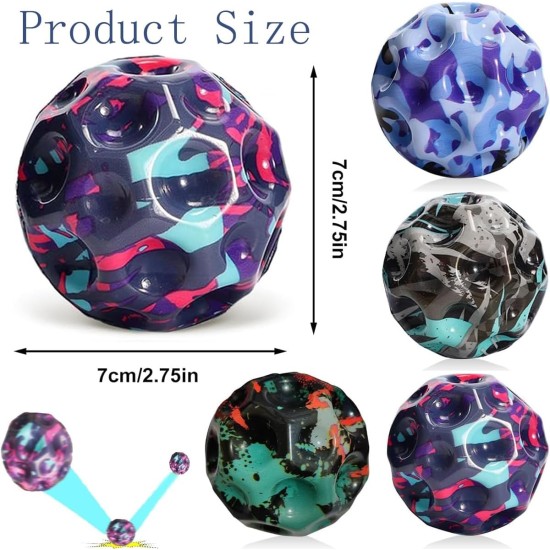 Gxlaihly Pack of 4 Astro Jump Ball, Moon Ball, High Jumping Rubber Ball, Bounce Ball, Space Jump Ball, Suitable for Children and Adults (Camouflage Colour) Gxlaihly Pack of 4 Astro Jump Ball, Moon Ball, High Jumping Rubber Ball, Bounce Ball, Space Jump Ball, Suitable for Children and Adults (Camouflage Colour)