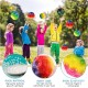 Gxlaihly Pack of 4 Astro Jump Ball, Moon Ball, High Jumping Rubber Ball, Bounce Ball, Space Jump Ball, Suitable for Children and Adults (Camouflage Colour)