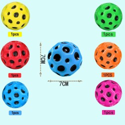 Gxlaihly Pack of 6 Astro Jump Balls, Moon Ball, High Jumping Rubber Ball, 7 cm Jump Ball, Space Jump Ball, Suitable for Children and Adults