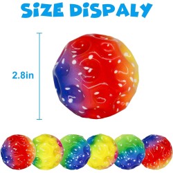 Pack of 2 Jumps Rubber Ball, Astro Jump Ball, Space Ball, Power Space Balls Toy, Bounce Hole Ball, Space Ball Mini Bouncing Ball Toy, Bounce Ball, Toy Planet Bouncing Balls for Children Outdoor