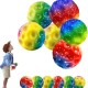 WDJLNZB 6 pieces Astro jump ball, high jumping rubber ball, moon ball, moon ball, lava ball, a banging noise, mini bouncing ball toy, bouncy balls for kids party gift (xuancai)