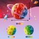 WDJLNZB 6 pieces Astro jump ball, high jumping rubber ball, moon ball, moon ball, lava ball, a banging noise, mini bouncing ball toy, bouncy balls for kids party gift (xuancai)