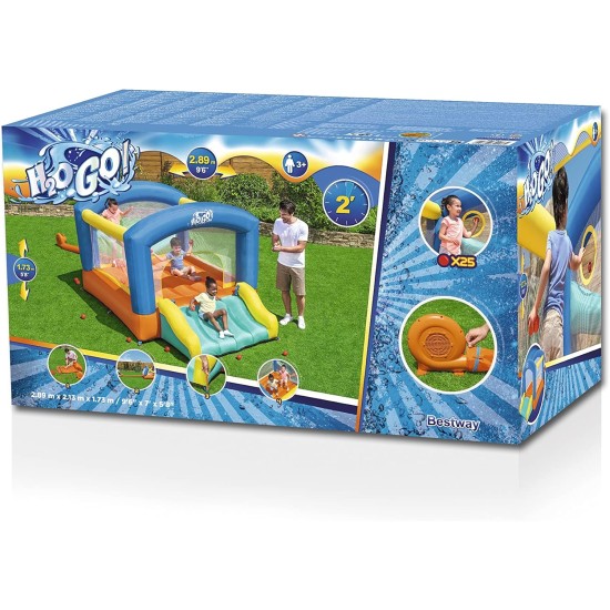 Bestway 9'6'' x 7' x 5'8''/2.89m x 2.13m x 1.73m LEAP & PLAY MEGA BOUNCER Bestway 9'6'' x 7' x 5'8''/2.89m x 2.13m x 1.73m LEAP & PLAY MEGA BOUNCER