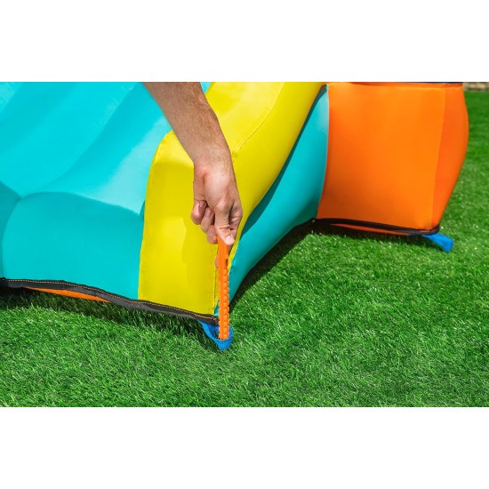 Bestway 9'6'' x 7' x 5'8''/2.89m x 2.13m x 1.73m LEAP & PLAY MEGA BOUNCER Bestway 9'6'' x 7' x 5'8''/2.89m x 2.13m x 1.73m LEAP & PLAY MEGA BOUNCER