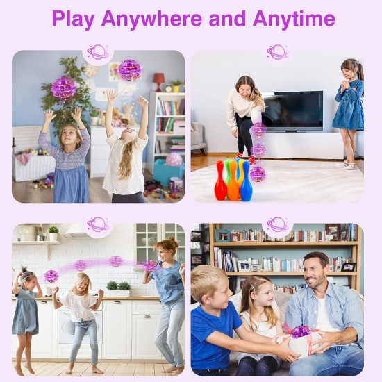 Flying Orb Ball, 2022 Upgraded Flying Ball Toy, Hand Controlled Boomerang Hover Ball, Flying Spinner with Endless Tricks, Cool Toys Gifts for 6 7 8 9 10+ Year Old Boys Girls Teens Indoor Outdoor Toys