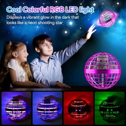 Flying Orb Ball, Flying Spinner Ball Toy, Hand Controlled Boomerang Hover Ball, Fidget Spinner Stress Ball, Christmas Birthday Cool Toys Gifts for 6 7 8 9 10+ Year Old Boys Girls Teens Indoor Outdoor