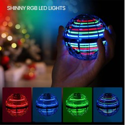 TOMZON Flying Toys, Flying Orb Ball for Kid, Nebula Orb with RGB LED Lights,
