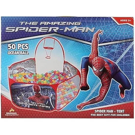 Alhabbary Spider Man Tent for Boys with 50 ball free - MJM81