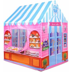 Candy House Play Tent With 50 Play Balls Included,Multicolor