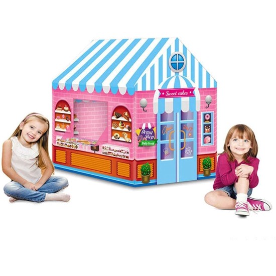 Candy House Play Tent With 50 Play Balls Included,Multicolor Candy House Play Tent With 50 Play Balls Included,Multicolor