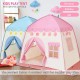 Children's Play Tent Play Tent for Children with Star Lights Children's Tent Princess Castle Play Tent Teepee Tent Children's Play House for Indoor and Outdoor Toy Birthday Christmas Gift (Pink) Children's Play Tent Play Tent for Children with Star Lights Children's Tent Princess Castle Play Tent Teepee Tent Children's Play House for Indoor and Outdoor Toy Birthday Christmas Gift (Pink)